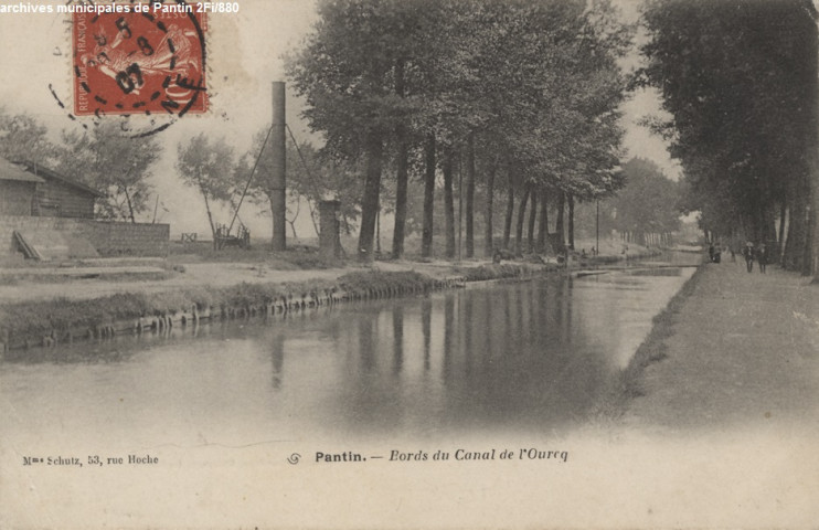 Pantin - Bords du canal de l'Ourcq.