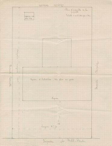 3 impasse du Petit-Pantin et rue Formagne, construction d'un pavillon : permis de construire.