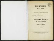 Commune de Pantin : registre des actes de naissance.