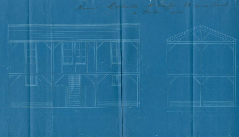 38 rue des Pommiers, construction de bâtiments à usage de magasin et d'habitation : permis de construire.