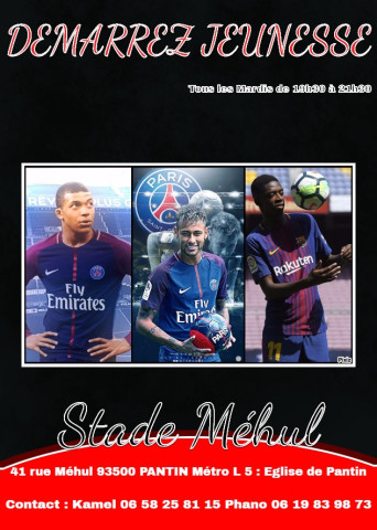 Football. - Entraînements au stade Méhul le mardi soir : affiche.