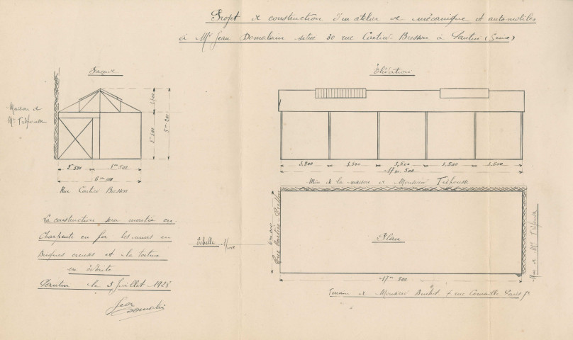 30 rue Cartier-Bresson : permis de construire.