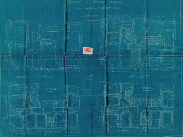 54 rue Cartier-Bresson et rue Toffier-Decaux : permis de construire.