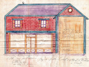 62 rue Jules-Auffret [ancienne rue du Centre], projet de construction d'un pavillon avec boutique : permis de construire.