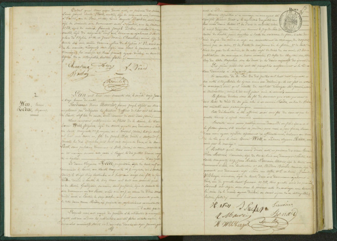 Commune de Pantin : registre des actes de mariage.