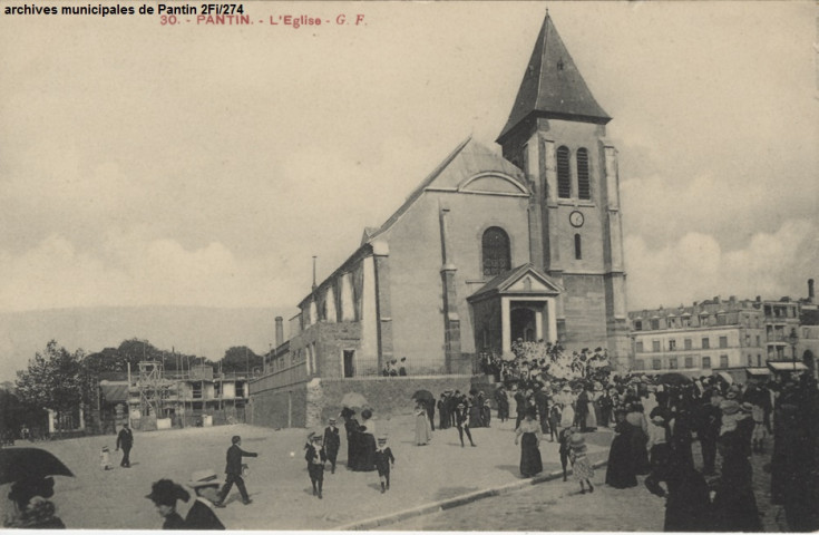 30. Pantin - L'église (église Saint-Germain).
