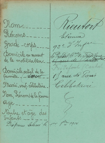 RIEUTORT Étienne