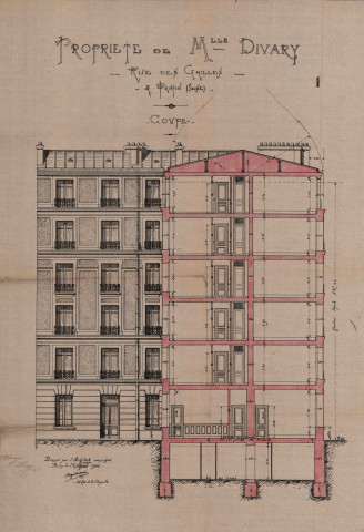[11] rue des Grilles, construction d'un immeuble de cinq étages : permis de construire.