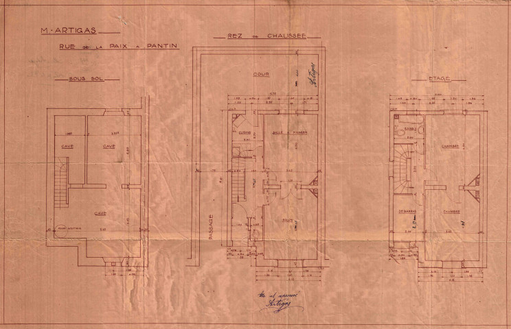 7 rue de la Paix, construction d'un pavillon d'habitation d'un étage : permis de construire.