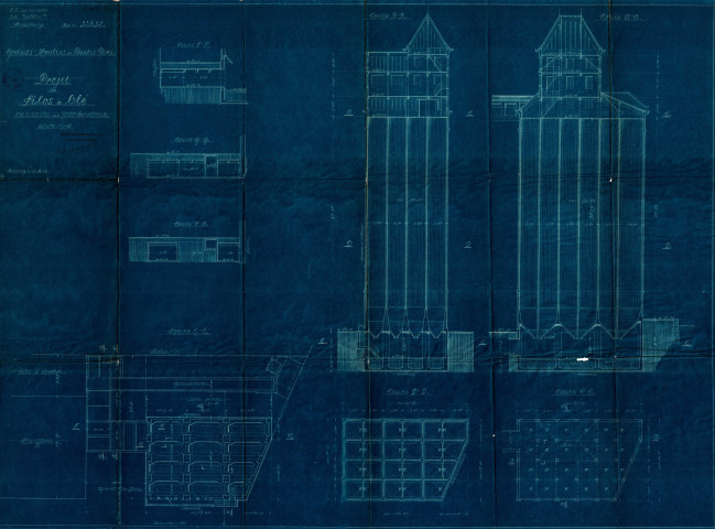 9 rue du Débarcadère, construction de silos à blé : permis de construire.