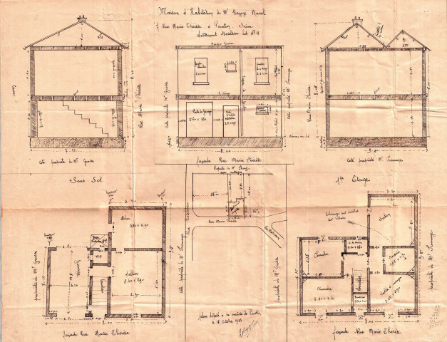 7 rue Marie-Thérèse : permis de construire.
