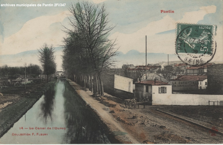 14. Pantin - Le canal de l'Ourcq (La Duruptine).