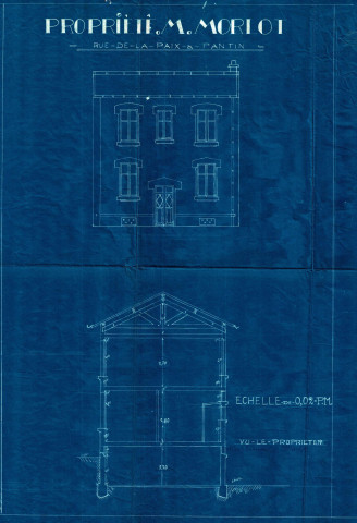 12 rue de la Paix, construction d'un pavillon d'habitatation : permis de construire.