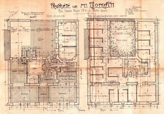 9 rue Denis-Papin : permis de construire.