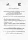 Élections du conseil d'administration du Comité d'activités sociales et culturelles (CASC) de la ville de Pantin le 28 janvier 2016 : tract « Élection du CASC » de la Fédération autonome de la fonction publique territoriale (FA-FPT) et de Force ouvrière (FO).