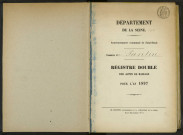 Commune de Pantin : registre des actes de mariage.
