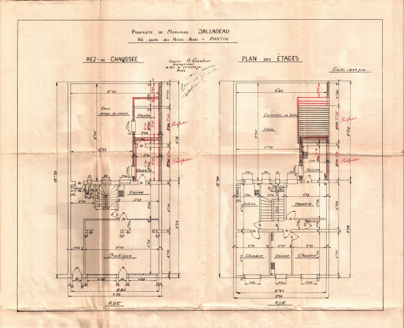 146 avenue du Général-Leclerc [ancienne route des Petits-Ponts] : permis de construire.