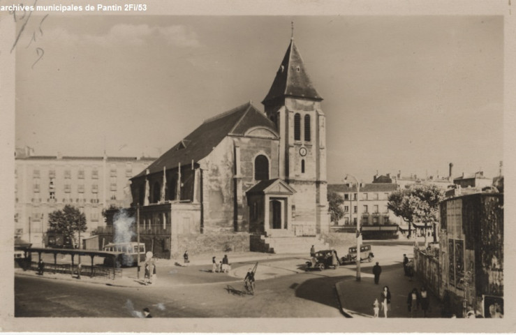 Église Saint-Germain et place de l'Église.