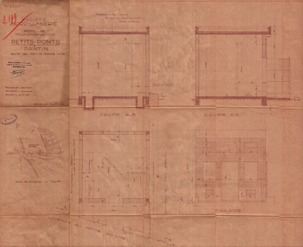 79 avenue du Général-Leclerc [ancienne route des Petits-Ponts] : permis de construire.