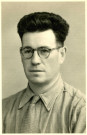 Portrait de Roger Hasenfratz : photographie noir et blanc.