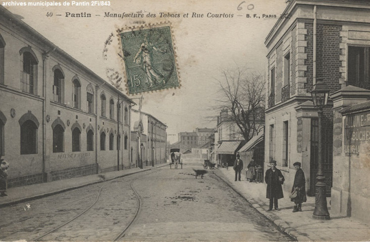 16. Pantin - Rue Cartier-Bresson prise de la route d'Aubervilliers.