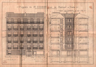 9 rue Charles-Auray [ancienne rue de Montreuil], construction d'un immeuble de rapport de cinq étages : permis de construire.