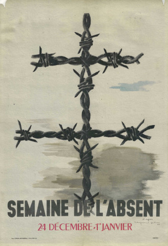 Semaine de l'absent : affiche.
