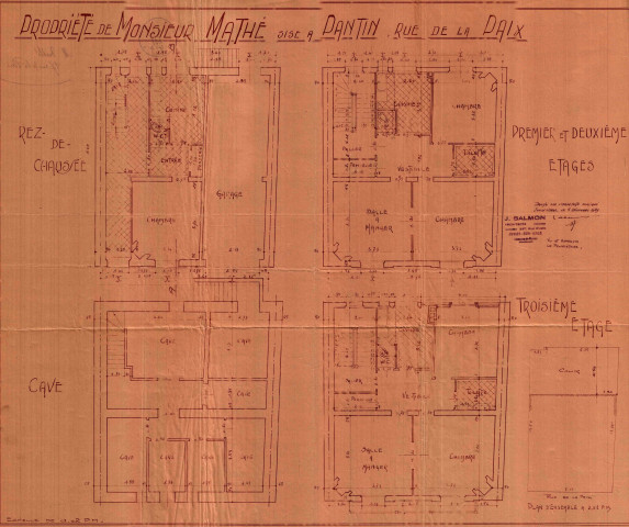 17 rue de la Paix, construction d'un immeuble de rapport : permis de construire.