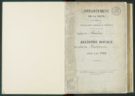 Commune de Pantin : registre des actes de naissance.
