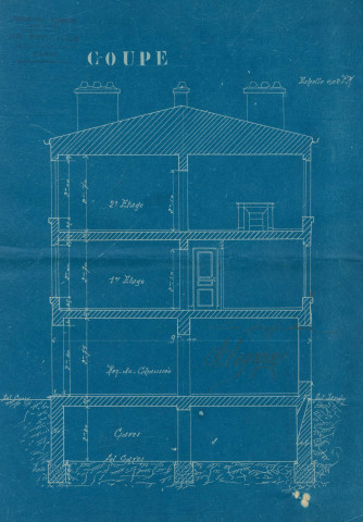 103 avenue Jean-Lolive [ancienne rue de Paris], construction d'un immeuble de deux étages : permis de construire.