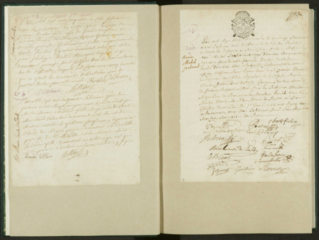 Paroisse Saint-Germain : registre des actes de baptême, mariage et sépulture.