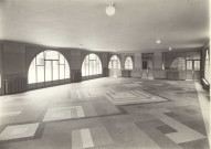 École de Plein-Air, intérieur d'une aile : photographie noir et blanc.