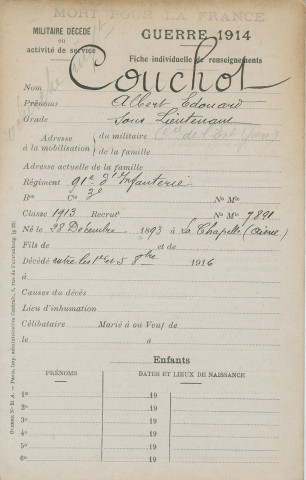 COUCHOT Albert Édouard