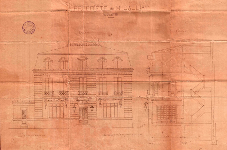 12 rue Jules-Auffret [ancienne rue du Centre], construction d'une usine et d'un pavillon : permis de construire.