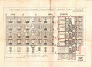 52 avenue Jean-Lolive [ancienne rue de Paris], construction d'un immeuble de rapport de quatre étages sur cour : permis de construire.