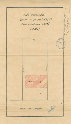 57 avenue des Bretagnes : permis de construire.