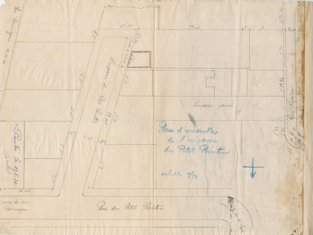 8 impasse du Petit-Pantin, surélévation du pavillon : permis de construire.