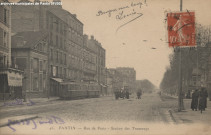 45. Pantin - Rue de Paris - Station des tramways.