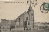 6808. Pantin - Place de l'Église (église Saint-Germain).