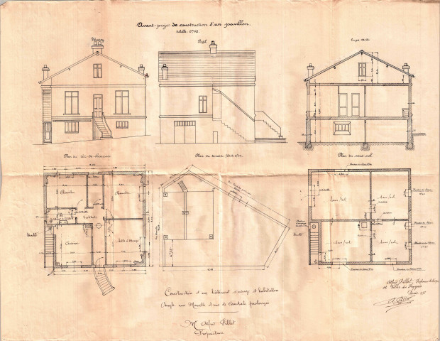 76 rue Marcelle et rue de Candale-Prolongée, construction d'un bâtiment à usage d'habitation : permis de construire.