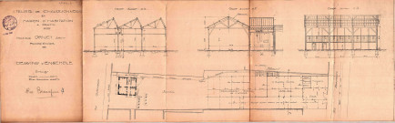 4 rue Beaurepaire, projet de construction d'une maison d'habitation et d'un atelier de chaudronnerie : permis de construire.
