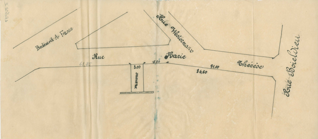 21 rue Marie-Thérèse : permis de construire.