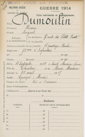 DUMOULIN Henri