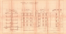 33 rue des Sept-Arpents, construction d'un bâtiment de trois étages pour hôtel meublé : permis de construire.