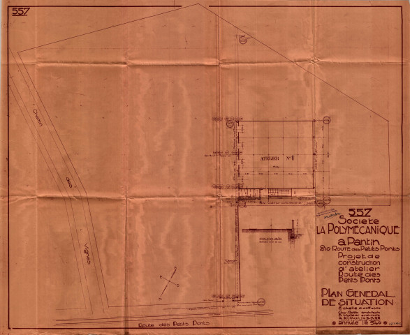 210 avenue du Général-Leclerc [ancienne route des Petits-Ponts] et chemin des Vignes : permis de construire.