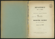 Commune de Pantin : registre des actes de mariage.