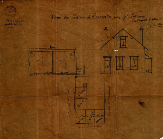38 rue Jacques-Cottin : permis de construire.