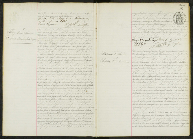 Commune de Pantin : registre des actes de mariage.
