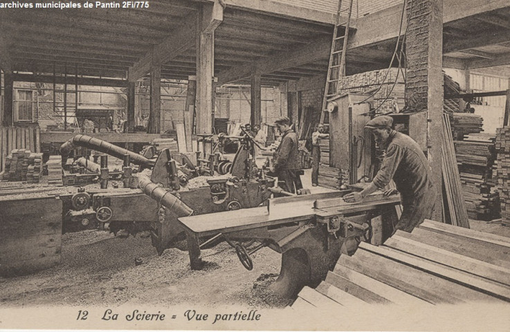 12. La scierie - vue partielle (Félix Louis).