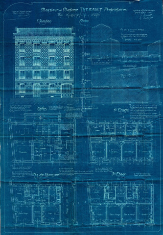 31 rue Rouget-de-Lisle, construction d'un immeuble de trois étages avec dépendances : permis de construire.